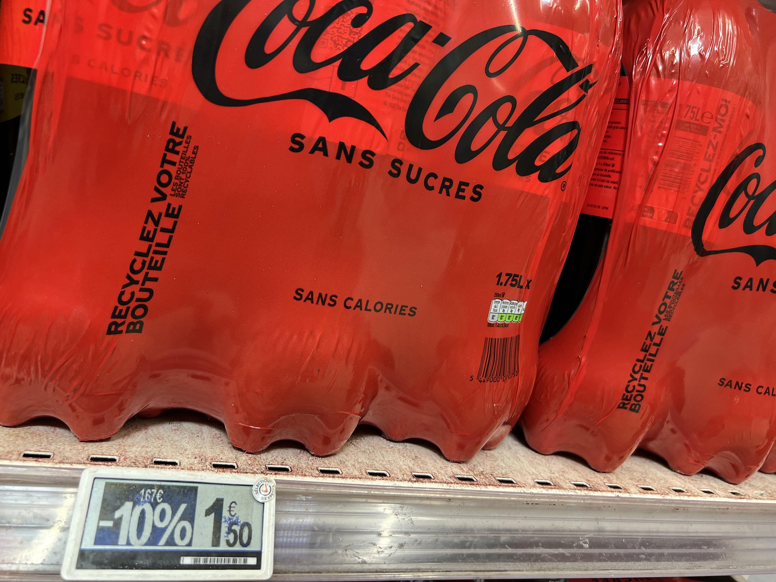 Grande bouteille de coca-cola (1.75 L)
